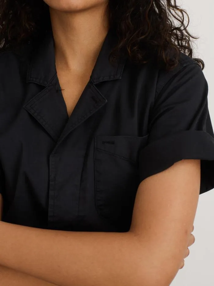 Alex Mill Jumpsuits Standard Short Jumpsuit In Cotton Twill Black 8211 Women