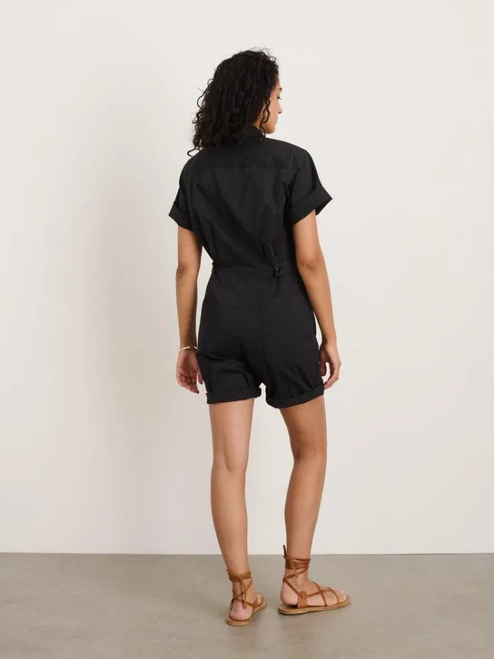 Alex Mill Jumpsuits Standard Short Jumpsuit In Cotton Twill Black 8211 Women