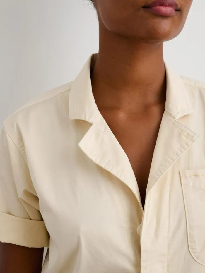 Alex Mill Jumpsuits Standard Short Jumpsuit In Cotton Twill Oatmilk 8211 Women