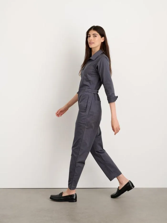 Alex Mill Jumpsuits Standard Zip Front Jumpsuit In Cotton Twill Iron Grey 8211 Women