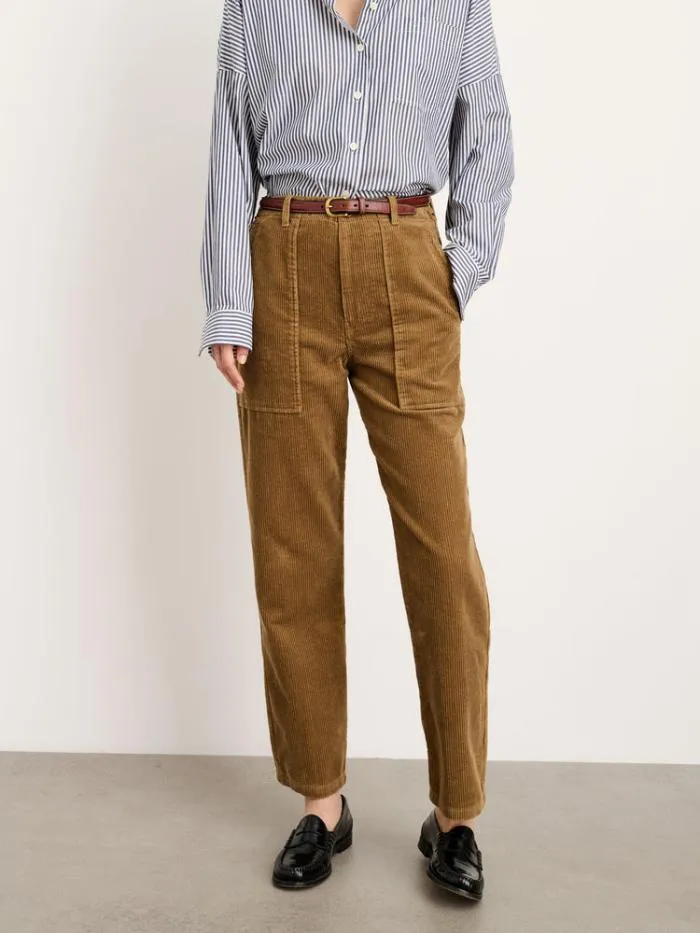 Alex Mill Pants Neil Straight Leg Pant In Corduroy Dark Khaki 8211 Women