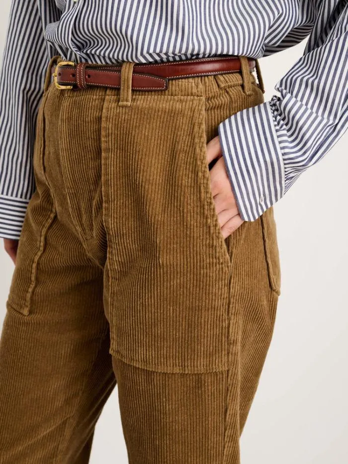 Alex Mill Pants Neil Straight Leg Pant In Corduroy Dark Khaki 8211 Women