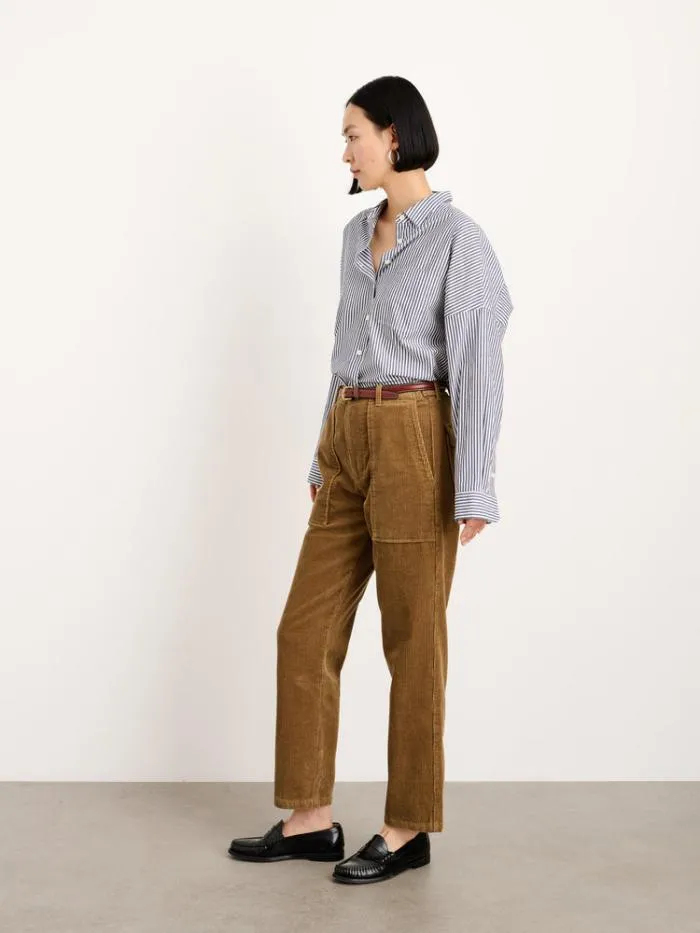 Alex Mill Pants Neil Straight Leg Pant In Corduroy Dark Khaki 8211 Women