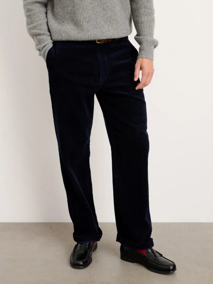 Alex Mill Pants Straight Leg Pant In Corduroy Long Inseam Dark Navy 8211 Men