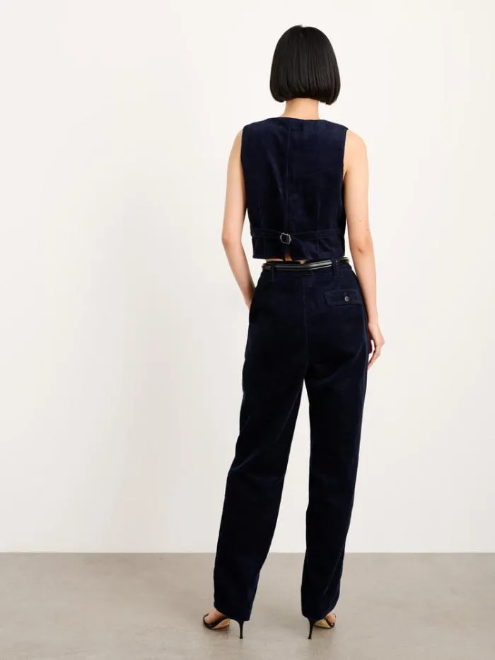 Alex Mill Shirts Tops Sloane Vest In Corduroy Dark Navy 8211 Women