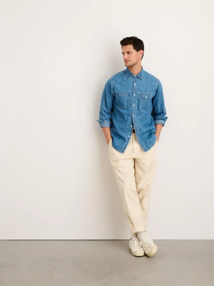 Alex Mill Shirts Work Shirt In Washed Denim 8211 Men