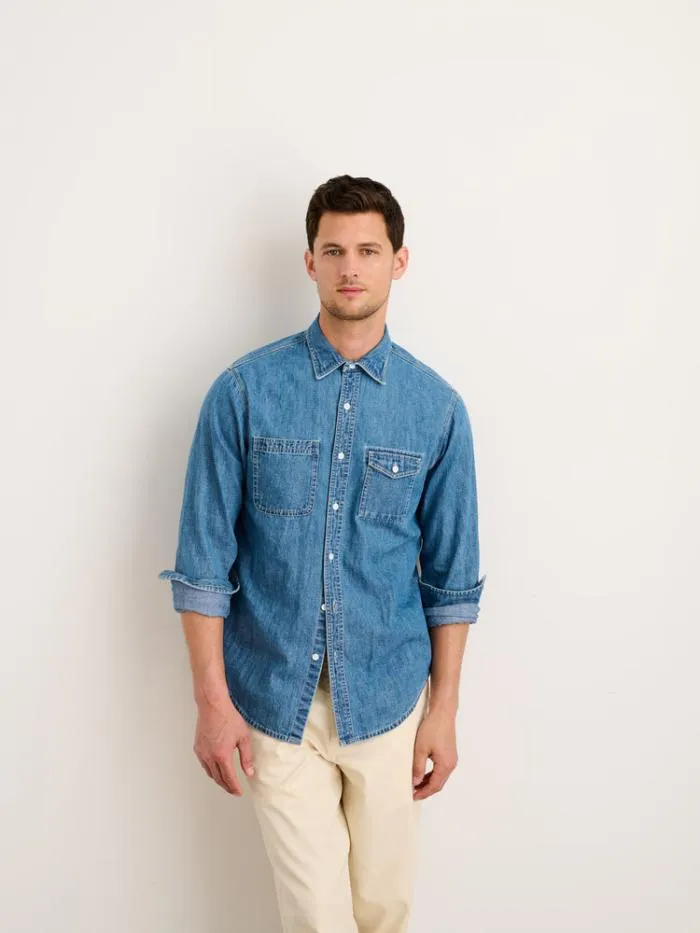 Alex Mill Shirts Work Shirt In Washed Denim 8211 Men