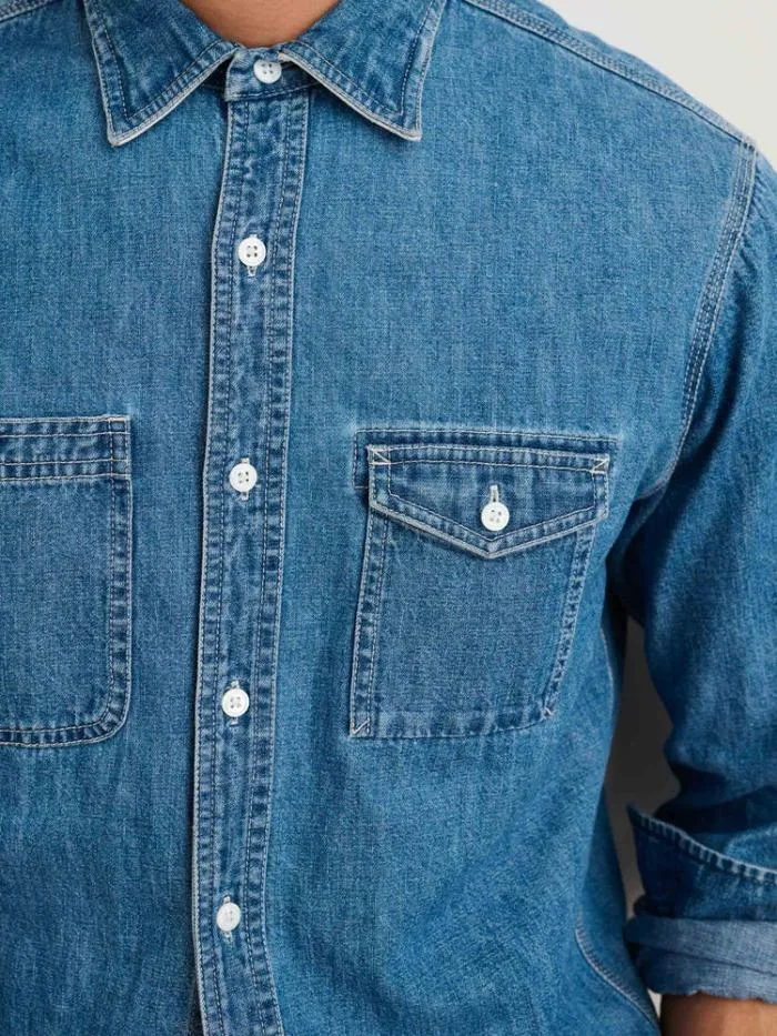 Alex Mill Shirts Work Shirt In Washed Denim 8211 Men
