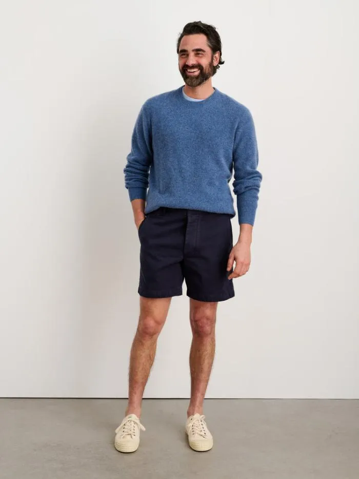 Alex Mill Shorts Flat Front Short In Vintage Washed Chino Dark Navy 8211 Men