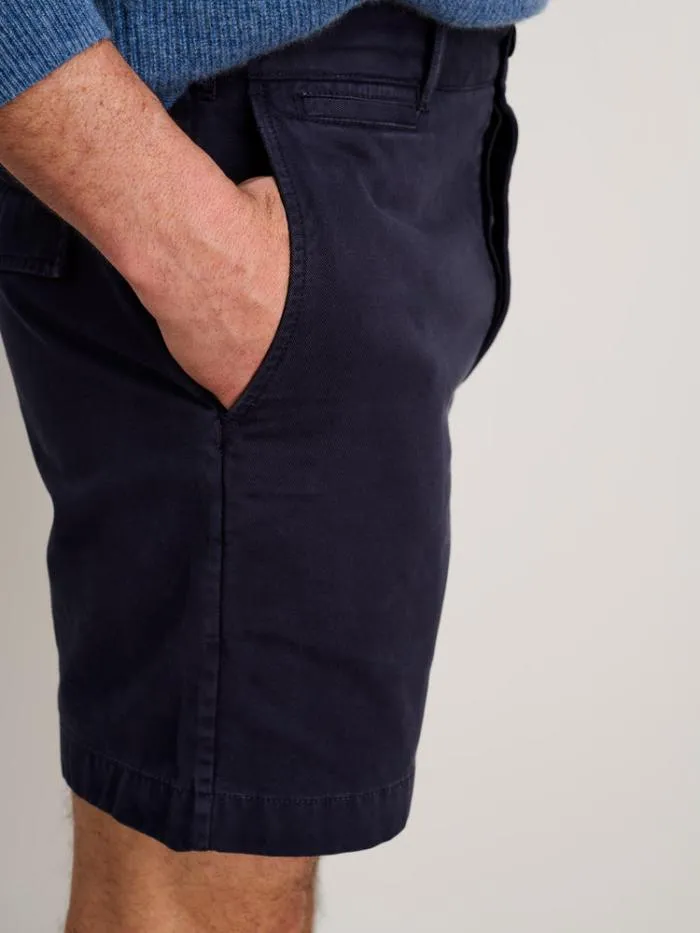 Alex Mill Shorts Flat Front Short In Vintage Washed Chino Dark Navy 8211 Men