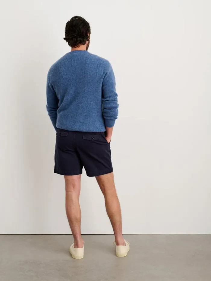 Alex Mill Shorts Flat Front Short In Vintage Washed Chino Dark Navy 8211 Men