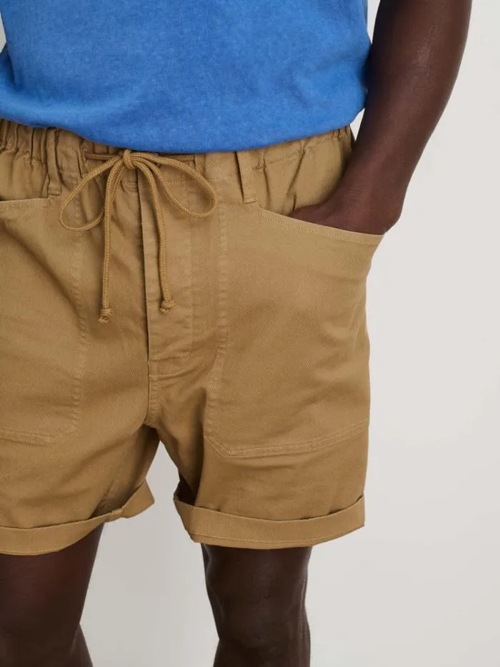 Alex Mill Shorts PullOn Button Fly Shorts Warm Khaki 8211 Men