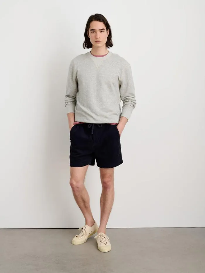 Alex Mill Shorts Pull On Short In Fine Wale Corduroy Dark Navy 8211 Men