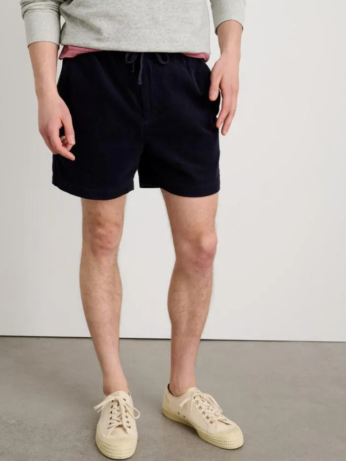 Alex Mill Shorts Pull On Short In Fine Wale Corduroy Dark Navy 8211 Men