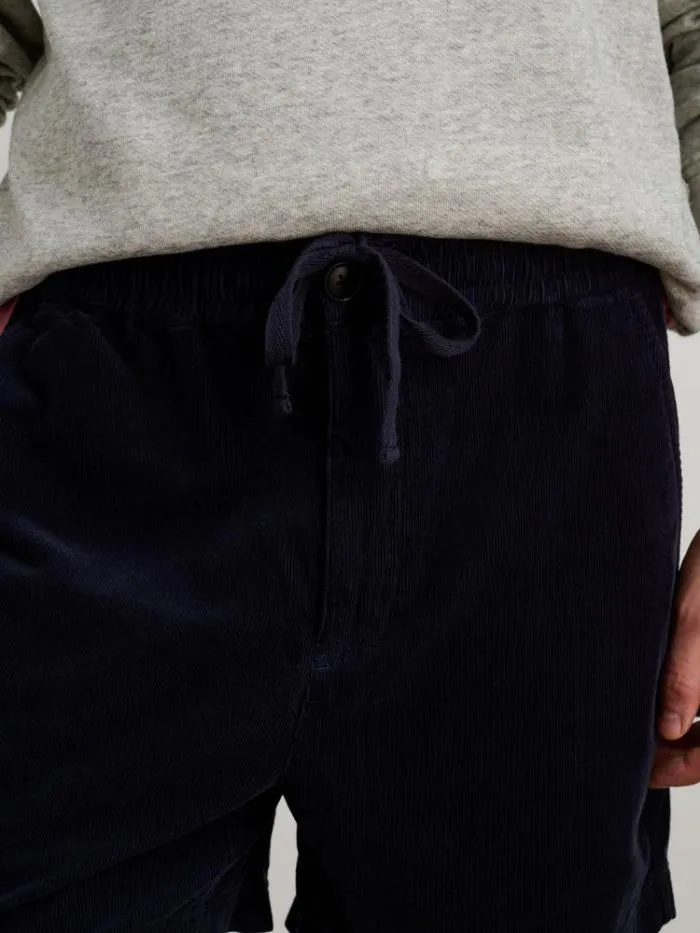 Alex Mill Shorts Pull On Short In Fine Wale Corduroy Dark Navy 8211 Men