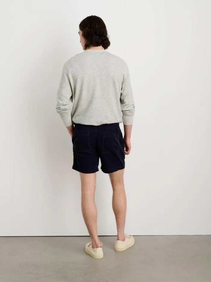 Alex Mill Shorts Pull On Short In Fine Wale Corduroy Dark Navy 8211 Men