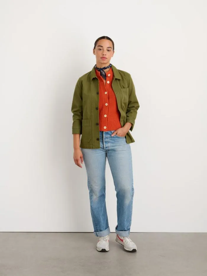 Alex Mill Sweaters Nico Cardigan In Cotton Paprika 8211 Women