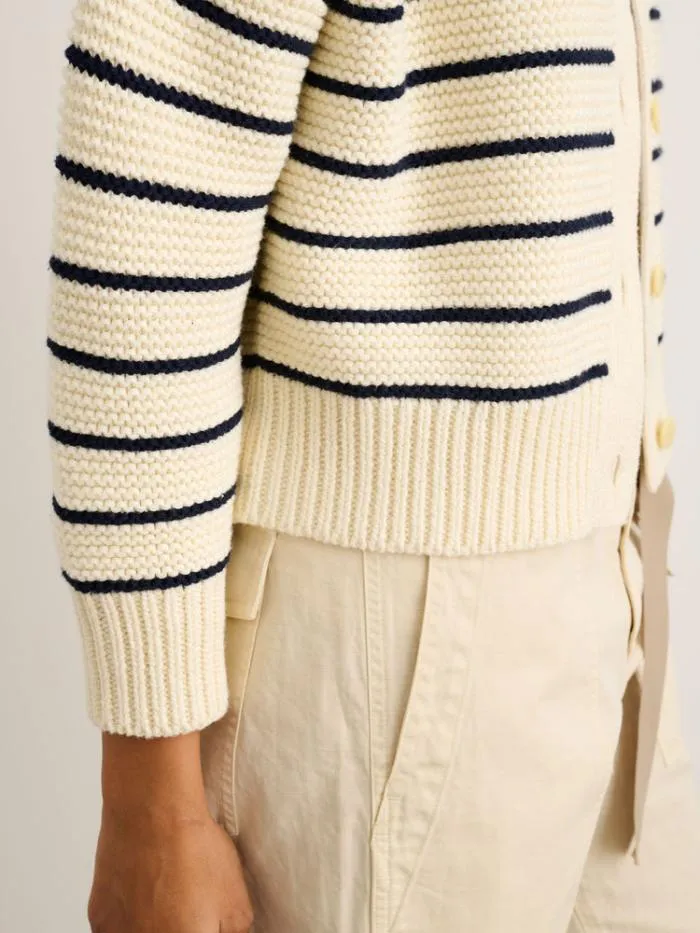 Alex Mill Sweaters Nico Chunky Cardigan In Stripe Ivorynavy 8211 Women Alex Mill Sweaters Nico Chunky Cardigan In Stripe Ivorynavy 8211 Women