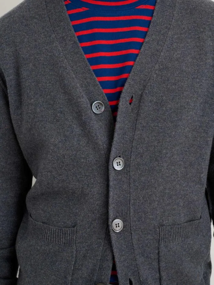 Alex Mill Sweaters Sweatshirts Ellsworth Reverse Seam Cardigan In Merino Wool Heather Grey 8211 Men