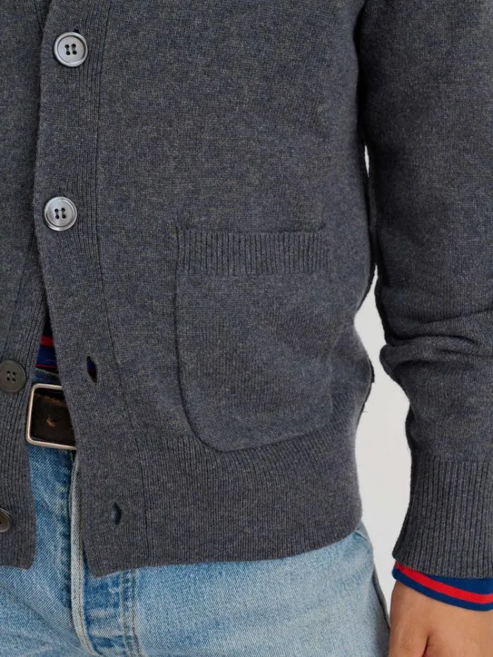 Alex Mill Sweaters Sweatshirts Ellsworth Reverse Seam Cardigan In Merino Wool Heather Grey 8211 Men