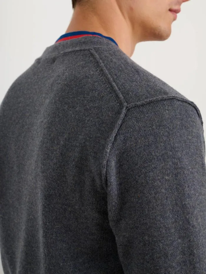 Alex Mill Sweaters Sweatshirts Ellsworth Reverse Seam Cardigan In Merino Wool Heather Grey 8211 Men