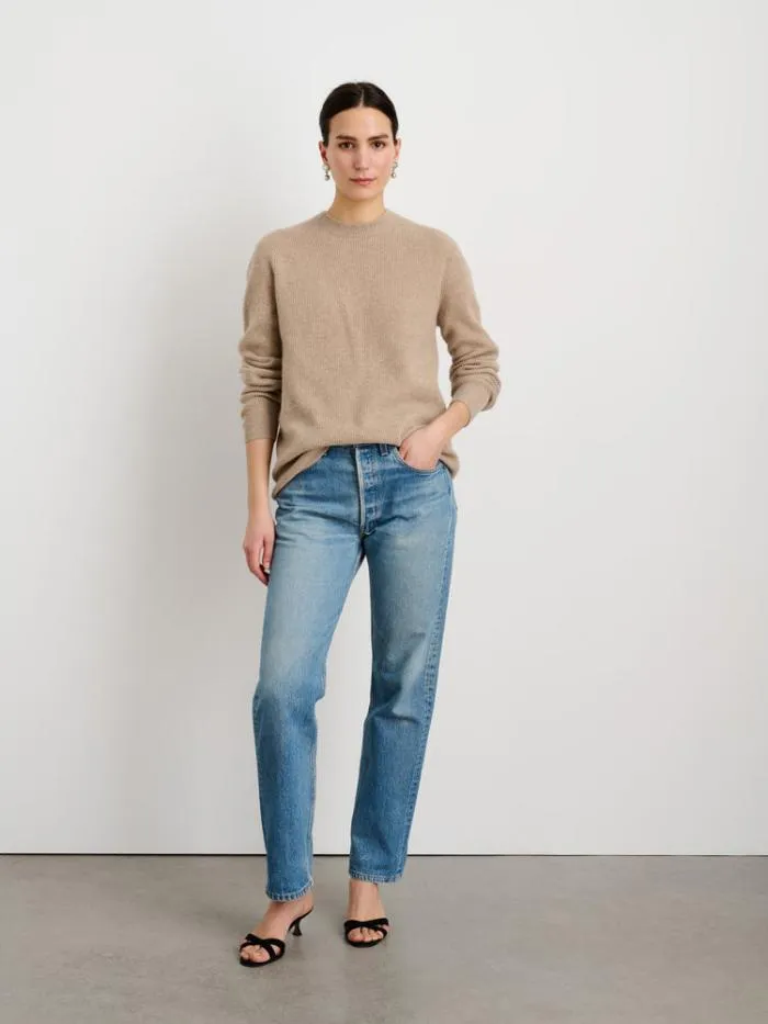 Alex Mill Sweaters Sweatshirts Jordan Sweater In Lightweight Cashmere Stone 8211 Men
