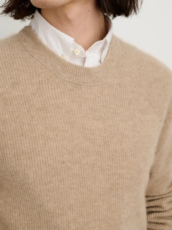 Alex Mill Sweaters Sweatshirts Jordan Sweater In Lightweight Cashmere Stone 8211 Men