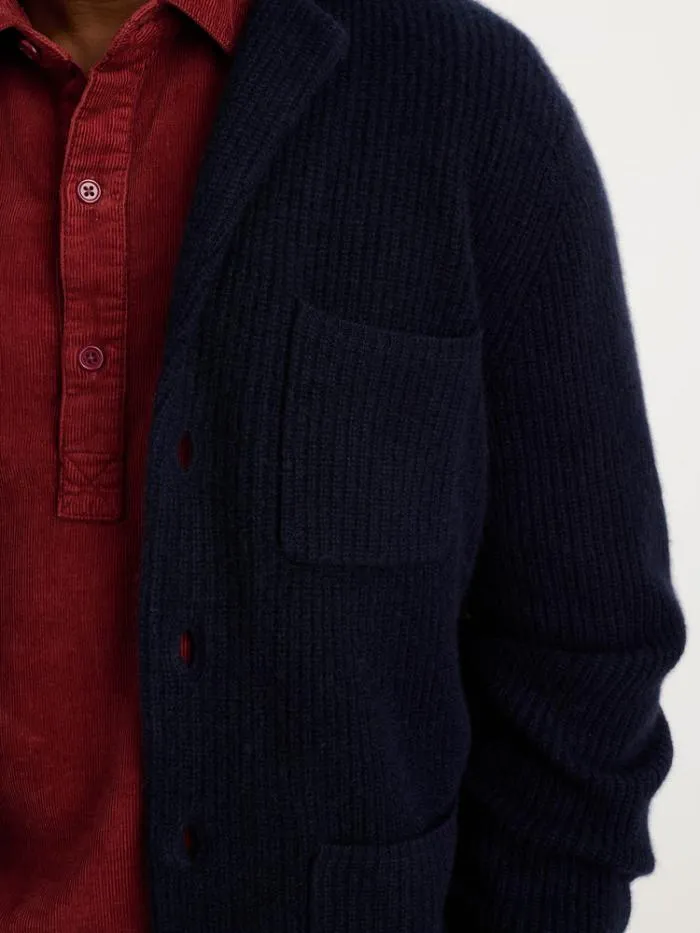 Alex Mill Sweaters Sweatshirts Mitchell Cardigan In Washed Cashmere Navy 8211 Men