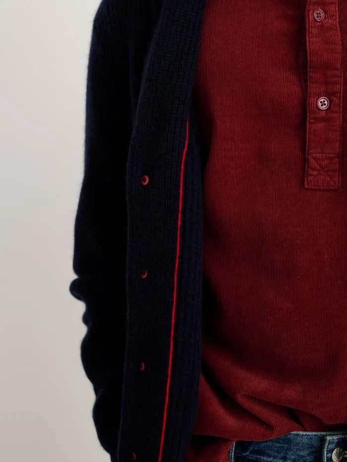 Alex Mill Sweaters Sweatshirts Mitchell Cardigan In Washed Cashmere Navy 8211 Men