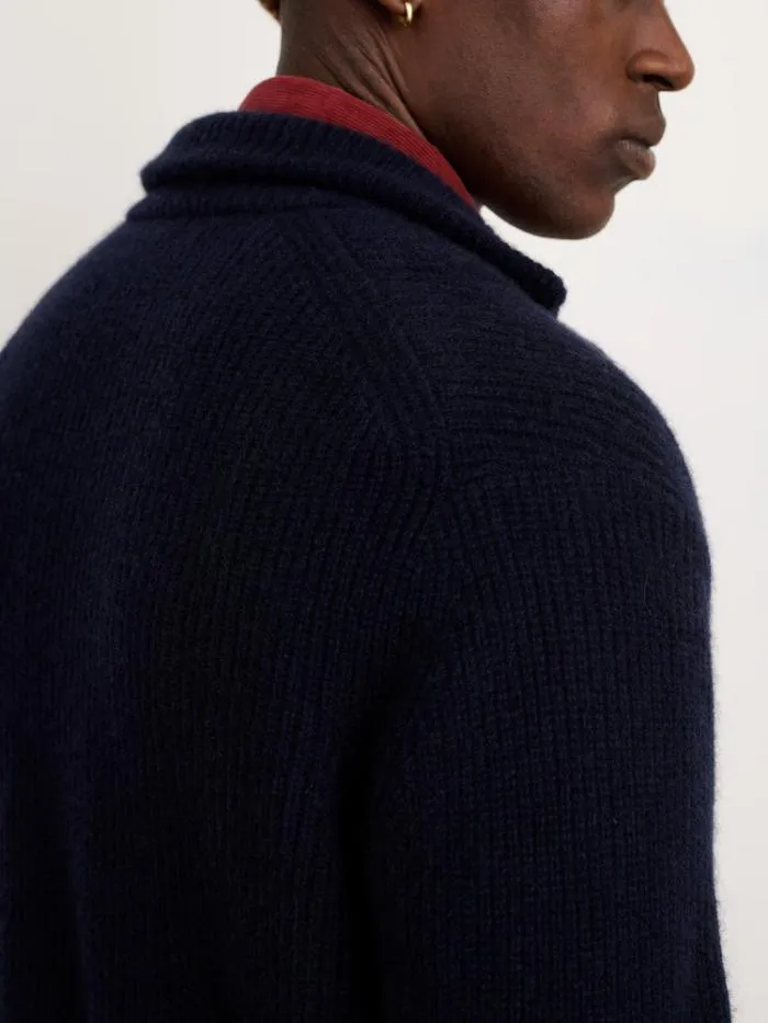 Alex Mill Sweaters Sweatshirts Mitchell Cardigan In Washed Cashmere Navy 8211 Men