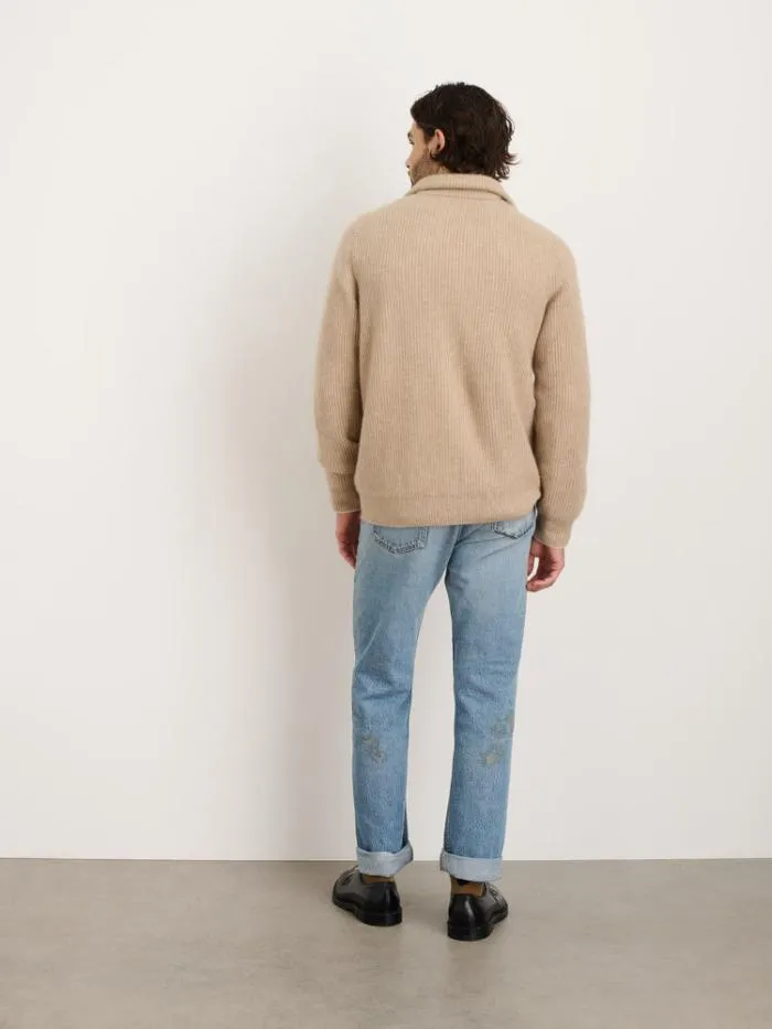 Alex Mill Sweaters Sweatshirts Mitchell Cardigan In Washed Cashmere Oatmeal 8211 Men