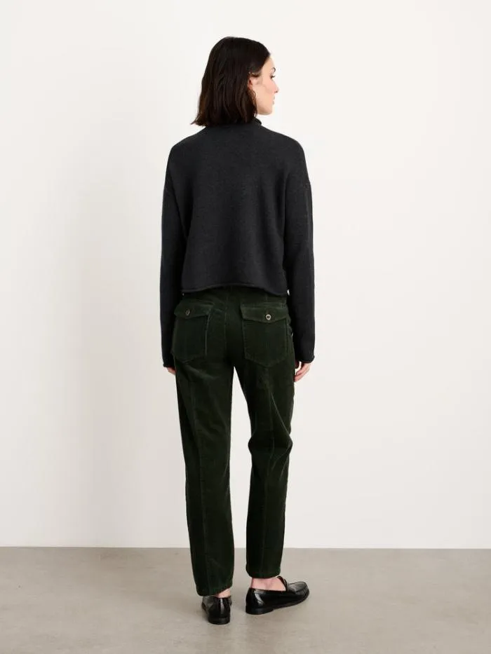 Alex Mill Sweaters Taylor Rollneck Cardigan In Cotton Cashmere Charcoal 8211 Women