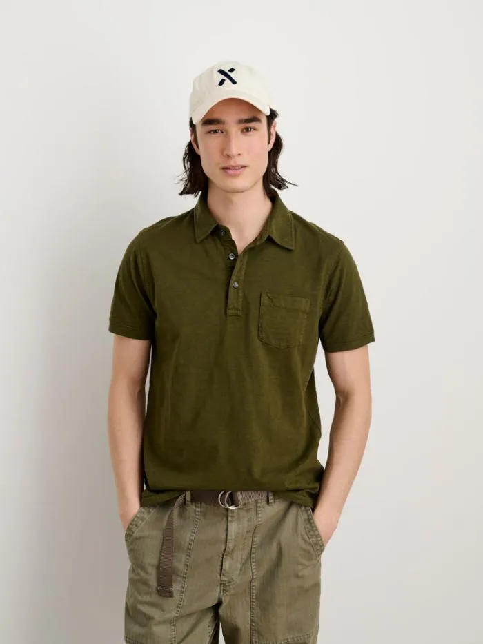 Alex Mill Tees Polos Standard Slub Cotton Polo Deep Olive 8211 Men