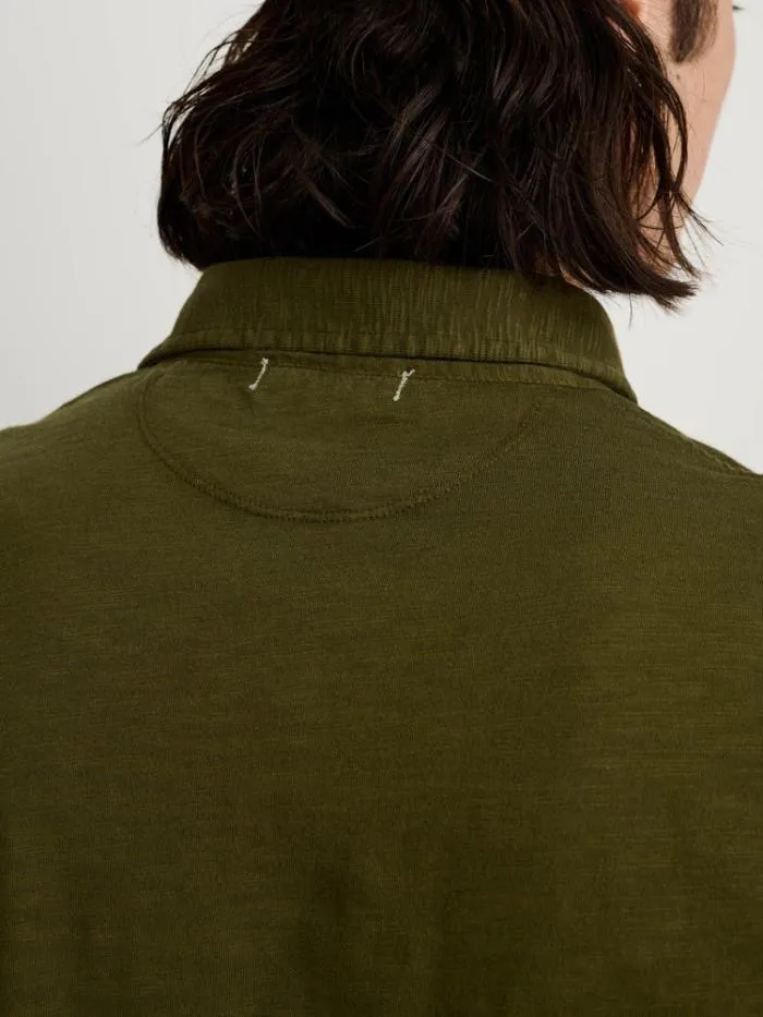 Alex Mill Tees Polos Standard Slub Cotton Polo Deep Olive 8211 Men