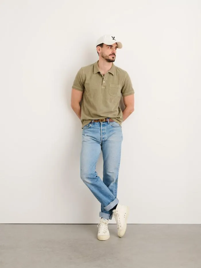 Alex Mill Tees Polos Vintage Wash Polo Bay Leaf 8211 Men