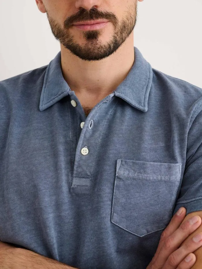 Alex Mill Tees Polos Vintage Wash Polo Faded Blue 8211 Men