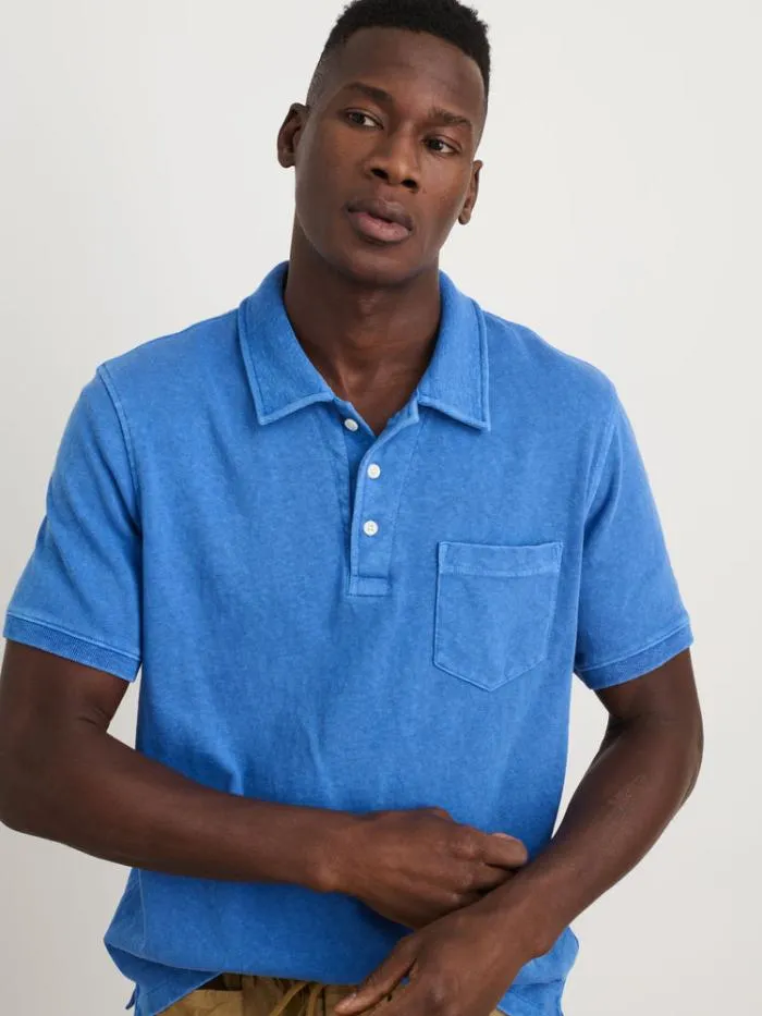 Alex Mill Tees Polos Vintage Wash Polo Washed Cobalt 8211 Men