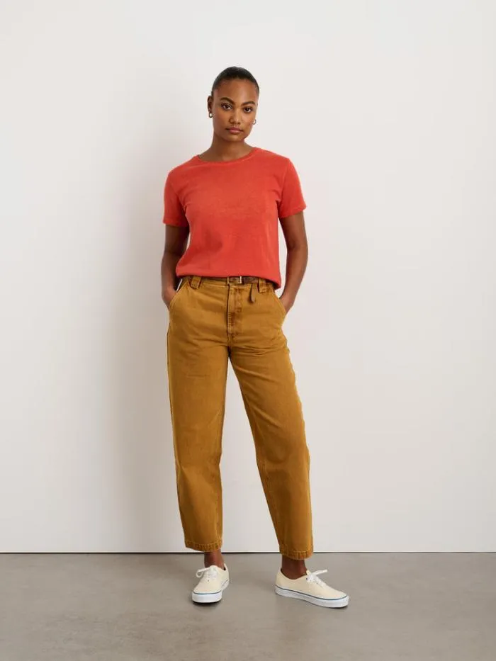 Alex Mill Tees Tanks Scout Crewneck Tee In Vintage Wash Chili 8211 Women