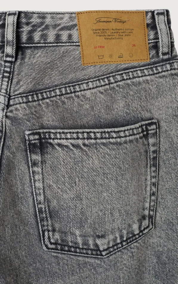 American Vintage Jeans Women Fitted Jeans Yopday Salt And Pepper