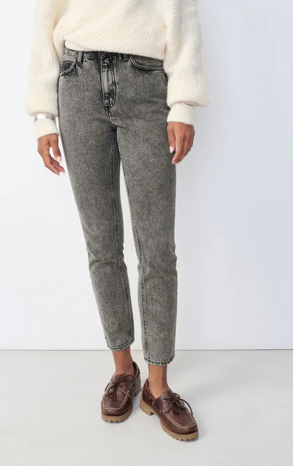 American Vintage Jeans Women Fitted Jeans Yopday Salt And Pepper