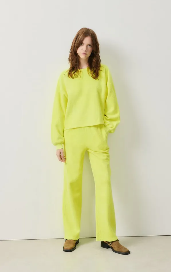 American Vintage Joggers and Leggings Women Joggers Bobypark Neon Yellow American Vintage Joggers and Leggings Women Joggers Bobypark Neon Yellow