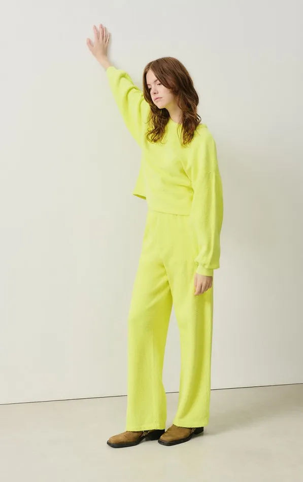 American Vintage Joggers and Leggings Women Joggers Bobypark Neon Yellow American Vintage Joggers and Leggings Women Joggers Bobypark Neon Yellow