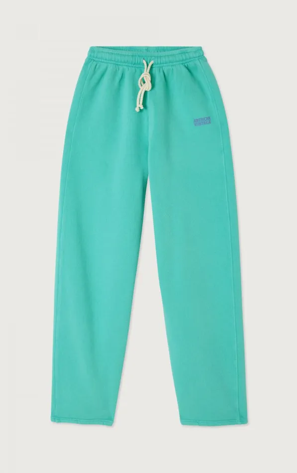 American Vintage Joggers and Leggings Women Joggers Izubird Vintage Green Acqua
