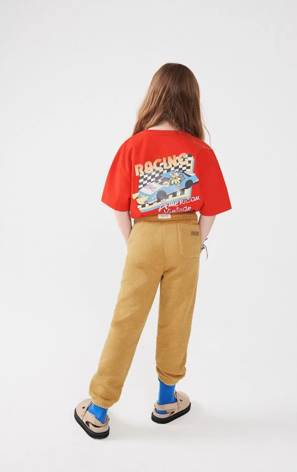 American Vintage Joggers Kids Joggers Doven Overdyed Curry American Vintage Joggers Kids Joggers Doven Overdyed Curry