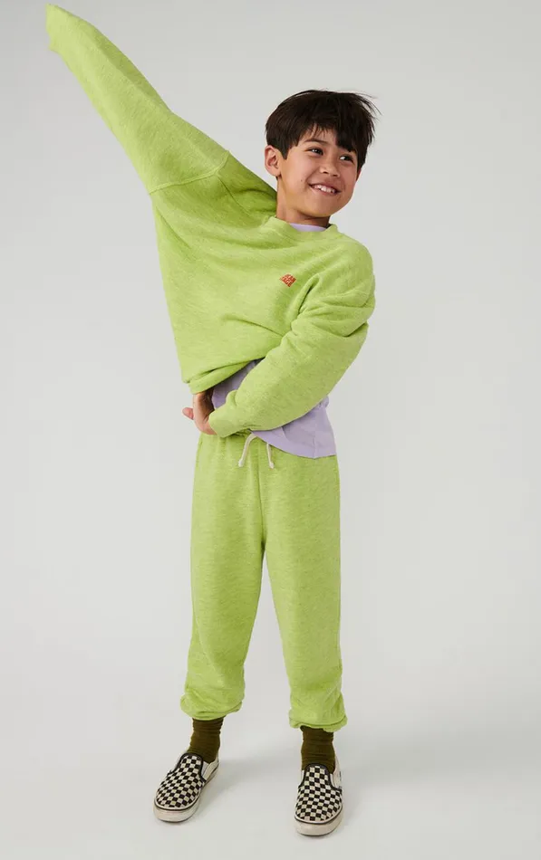 American Vintage Joggers Kids Joggers Doven Overdyed Fluorescent Yellow American Vintage Joggers Kids Joggers Doven Overdyed Fluorescent Yellow