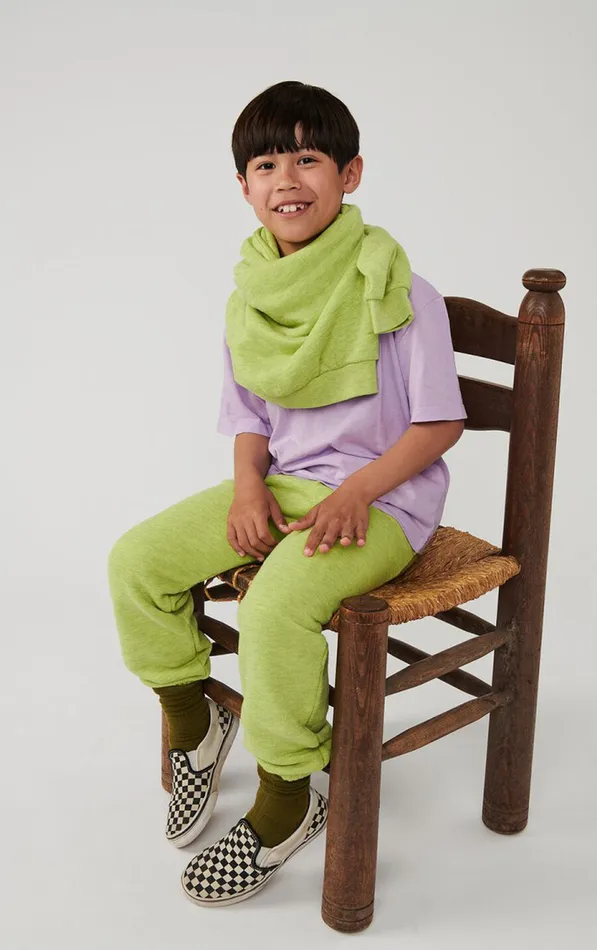 American Vintage Joggers Kids Joggers Doven Overdyed Fluorescent Yellow American Vintage Joggers Kids Joggers Doven Overdyed Fluorescent Yellow