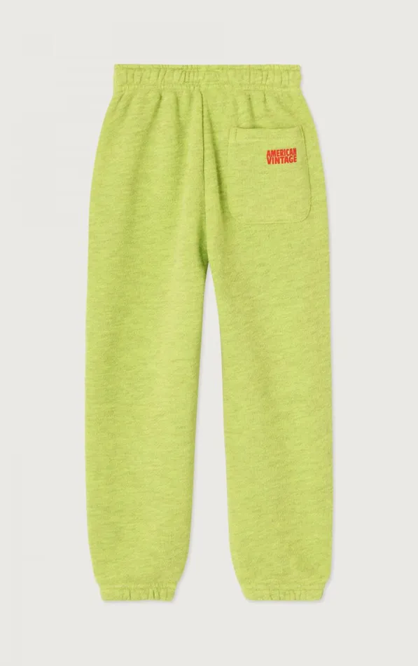 American Vintage Joggers Kids Joggers Doven Overdyed Fluorescent Yellow American Vintage Joggers Kids Joggers Doven Overdyed Fluorescent Yellow