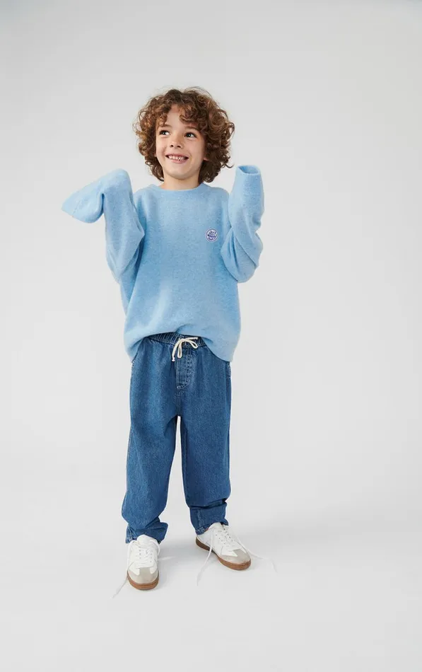 American Vintage Jumpers and Cardigans Kids Jumper Raxow Melange Sky American Vintage Jumpers and Cardigans Kids Jumper Raxow Melange Sky