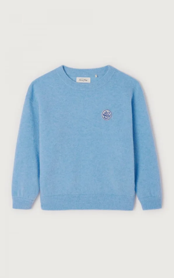 American Vintage Jumpers and Cardigans Kids Jumper Raxow Melange Sky American Vintage Jumpers and Cardigans Kids Jumper Raxow Melange Sky