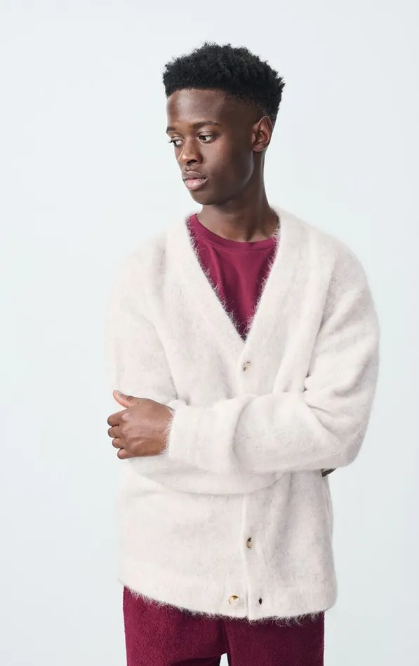 American Vintage Jumpers and Cardigans Men Cardigan Nuny Polar Melange